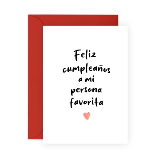 Central 23 Dulce Tarjeta De Cumpleaños Para Hombre Mujer - MI PERSONA FAVORITA - Tarjetas De Amor...