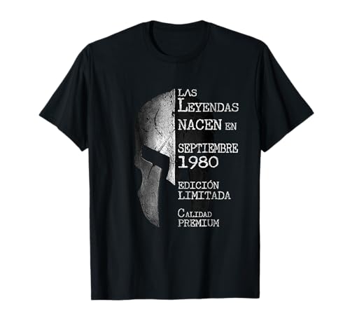 41 años Cumpleaños Las Leyendas nacen en Septiembre de 1980 Camiseta