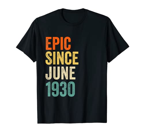 Diversión épica desde junio de 1930, regalo de 91 cumpleaños Camiseta