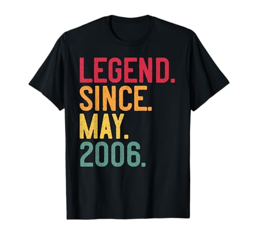 Leyenda desde mayo de 2006 Regalo de cumpleaños 16 años Camiseta