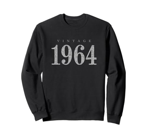 Vintage 1964 (Gris Antiguo) Regalo de Cumpleaños 1964 Sudadera