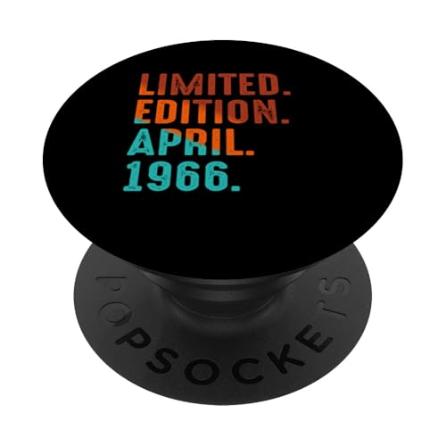 Edición Limitada Cumpleaños Abril 1966 PopSockets PopGrip Adhesivo