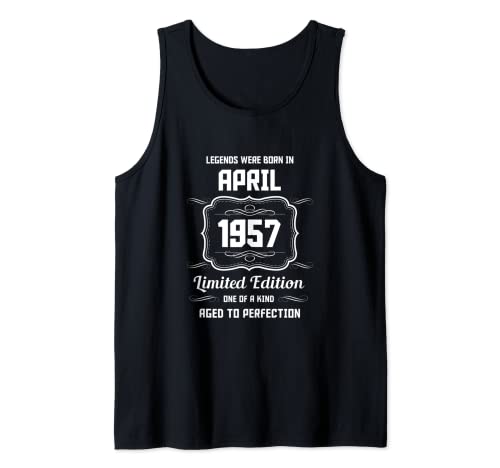 Las leyendas nacieron en abril de 1957 Camiseta sin Mangas