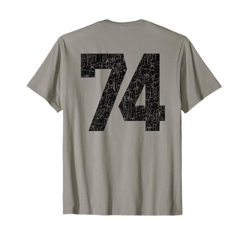 # 74 Jersey Uniform Varsity Sports Number, 74 cumpleaños Camiseta