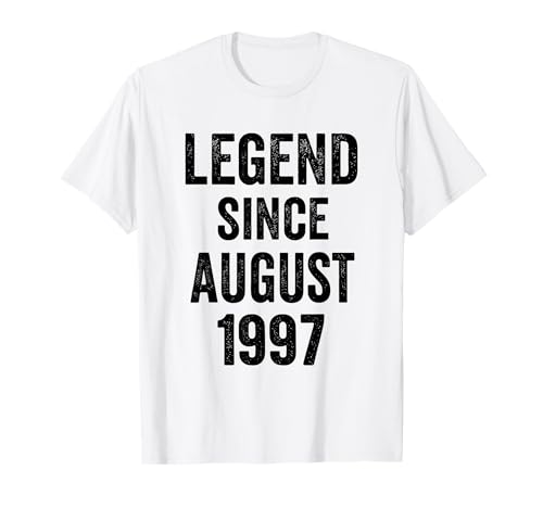 29 Decoraciones de cumpleaños para Hombre, 29 años, Agosto de 1997, 29 cumpleaños Camiseta