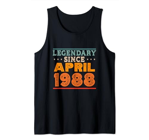 Legendary desde abril de 1988 impresionante fiesta de cumpleaños retro Camiseta sin Mangas