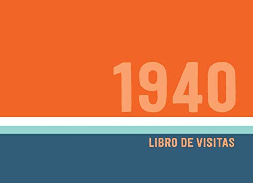 1940 Libros de Visitas: Libro de visitas para fiestas de cumpleaños de estilo retro para que la...