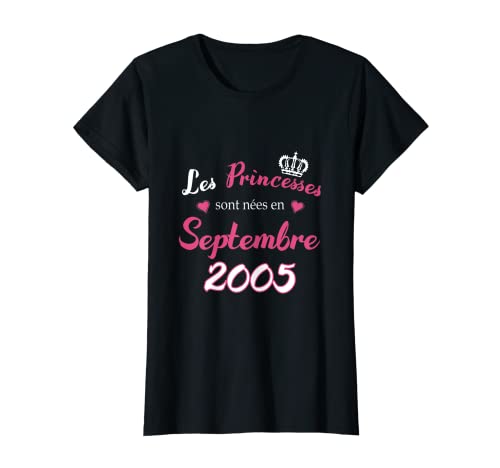 Las princesas nacieron en septiembre de 2005 Cumpleaños Fiesta Camiseta