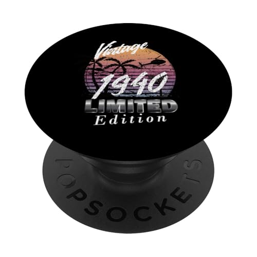 Edición Limitada 1940 Cumpleaños 1940 Nacido en 1940 PopSockets PopGrip Adhesivo