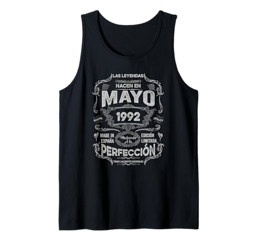Leyendas Mayo 1992 Hombre Mujer 34 Años Cumpleaños Camiseta sin Mangas