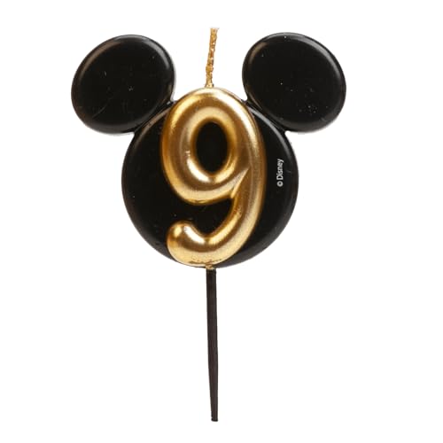 dekora - Vela de Cumpleaños de Mickey Mouse - Velas de Disney - Cera de Parafina sin Fragancia -...