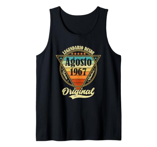 59 cumpleaños Nacido en Agosto de 1967 Vintage 59 años Camiseta sin Mangas
