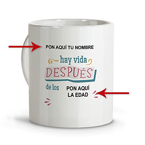 LolaPix Taza feliz cumpleaños. Tazas personalizadas. Tazas desayuno originales. Varios diseños....