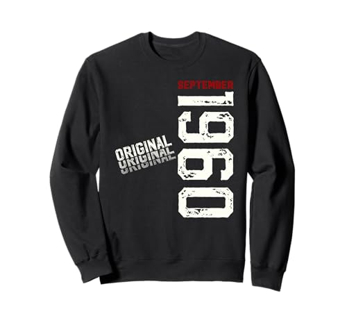 65 cumpleaños Hombre Regalo Original septiembre 1960 Sudadera