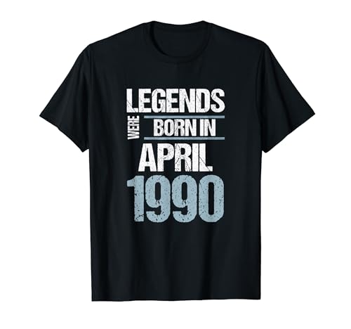 Las leyendas nacieron en abril de 1990 Cumpleaños Camiseta
