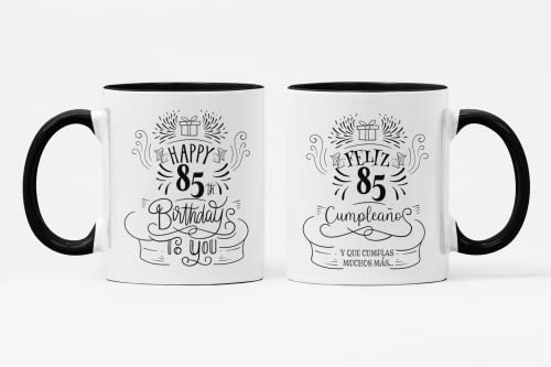 SAQUITOMAGICO Taza Cumpleaños 85 Años – Regalo Original y Divertido – Taza de Desayuno...