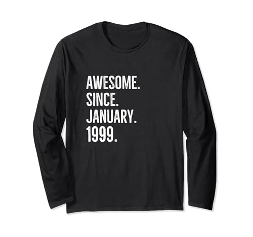 Impresionante desde enero de 1999 aniversario de fiesta de cumpleaños Manga Larga