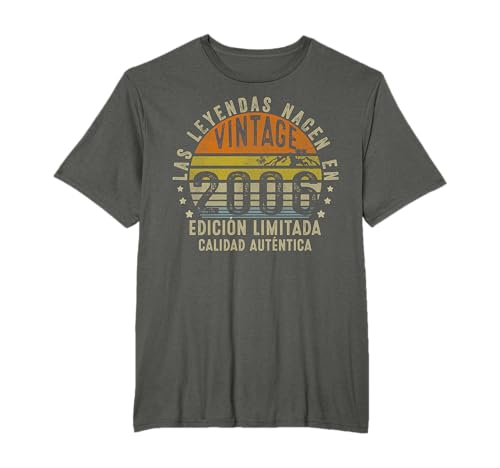 Las Leyendas Nacen En 2006 20 Años Cumpleaños Hombre Regalo Camiseta
