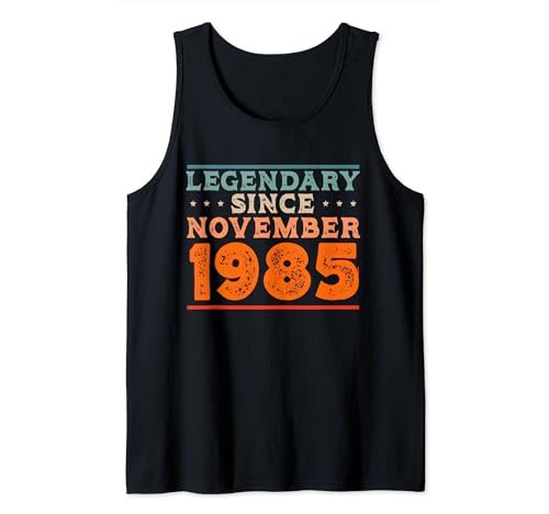 Legendario desde noviembre de 1985 retro vintage fiesta de cumpleaños Camiseta sin Mangas