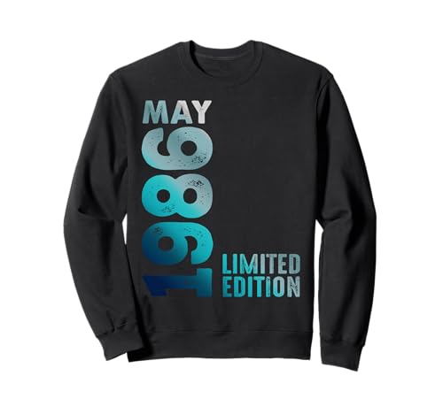 Edición Limitada Mayo 1986 Cumpleaños Sudadera