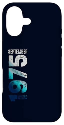 Carcasa para iPhone 17 Septiembre 1975 Edición Limitada 1975 Cumpleaños