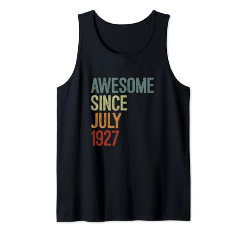 Impresionante desde julio de 1927, regalo de cumpleaños divertido retro Camiseta sin Mangas