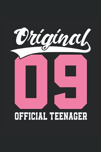 Año de nacimiento 2009 Oficial Adolescente: Cuaderno rayado cuaderno de escritura diario Libro de...