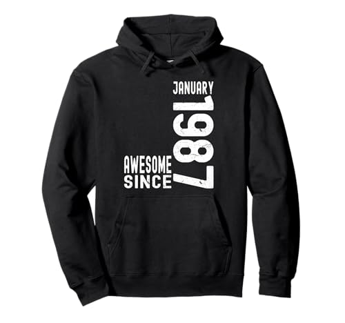 Impresionante desde enero de 1987, nacido en enero de 1987 cumpleaños Sudadera con Capucha