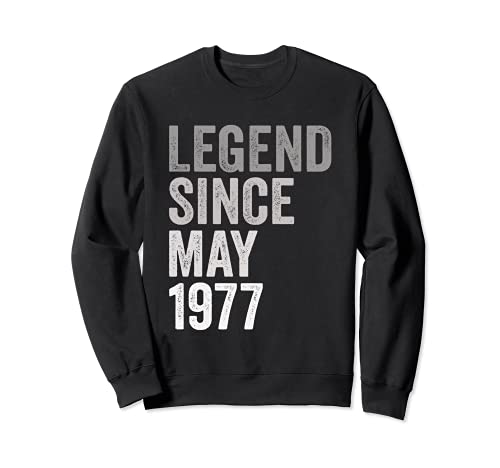 Leyenda Desde Mayo de 1977 Año de Cumpleaños Sudadera