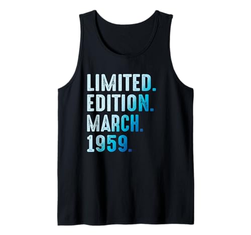 Marzo 1959 Año 1959 Cumpleaños 1959 Edición Limitada Camiseta sin Mangas