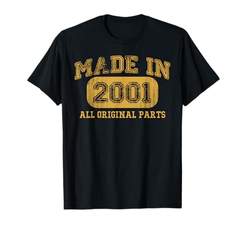 Hecho en 2001, regalos de cumpleaños de 24 años, cumpleaños 24 Camiseta