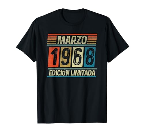 Marzo 1968 Vintage - 58 Años Regalo Cumpleaños Hombre Camiseta