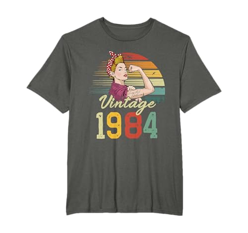 40 Cumpleaños 1984 Edición Limitada Vintage 40 Años Mujer Camiseta