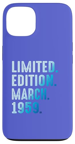 Marzo 1959 Año 1959 Cumpleaños 1959 Edición Limitada Carcasa para iPhone 13