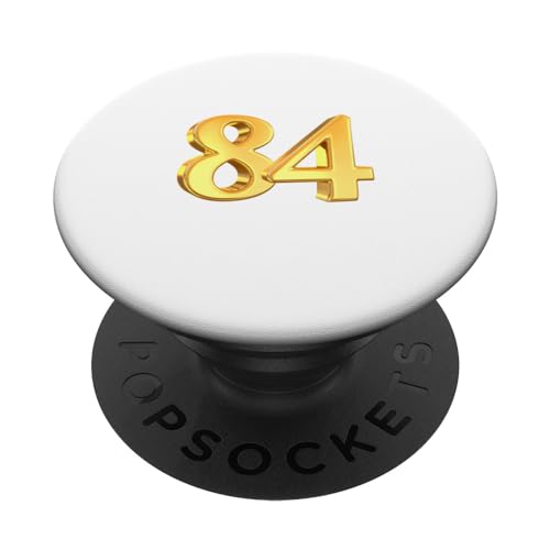 Número de cumpleaños de 84 años Ochenta y cuatro Número de PopSockets PopGrip Intercambiable