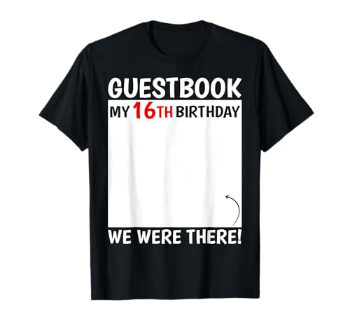 Libro de visitas para cumpleaños número 16 años nacido 2009 divertido Camiseta