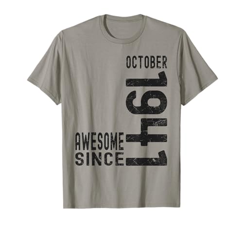 Impresionante desde octubre de 1941, nacido en 1941 cumpleaños de octubre Camiseta