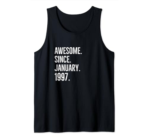 Impresionante desde enero de 1997 aniversario de fiesta de cumpleaños Camiseta sin Mangas
