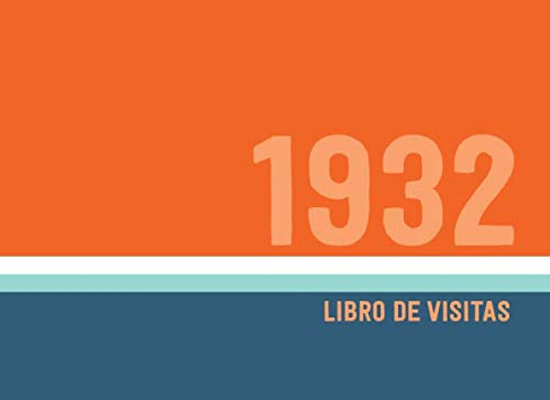 1932 Libros de Visitas: Libro de visitas para fiestas de cumpleaños de estilo retro para que la...