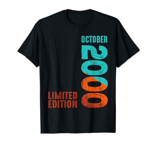 2000 Octubre 2000 Año 2000 Retro 2000 Edición Limitada 2000 Camiseta