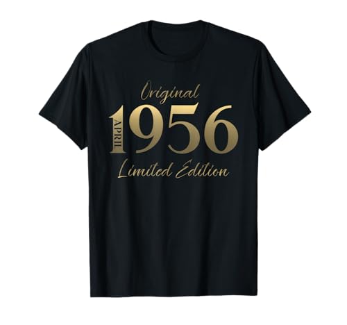 70 cumpleaños Hombre Mujer Regalo Abril 1956 Camiseta