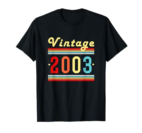 Camiseta vintage 2003 para hombre, edición limitada, cumpleaños 2003 Camiseta