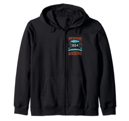 Impresionante desde febrero de 1924 Cumpleaños y aniversario Sudadera con Capucha