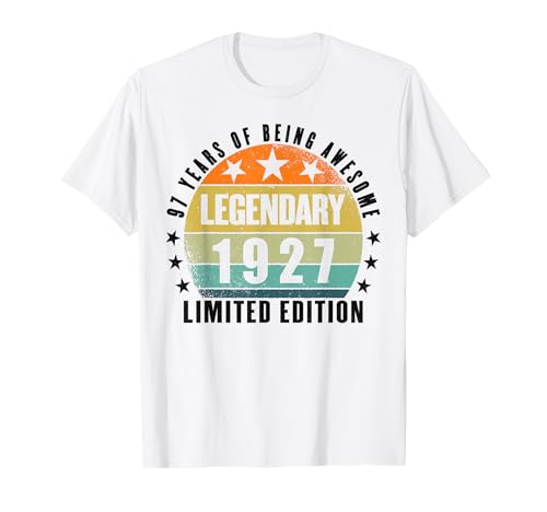 Edición limitada 97 cumpleaños Nacido en 1927 Camiseta