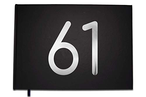 UTTSCHEID Libro de visitas de 61 años – Cumpleaños, Boda, Retiro – Letras cromadas – 100...