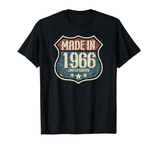 1966 Vintage Cumpleaños Retro Edición Limitada Hombres Mujer Camiseta