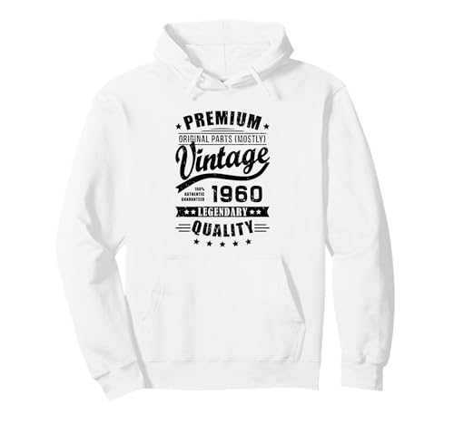 Vintage 1960 Camisetas Hombre Retro Funny 1960 Cumpleaños Sudadera con Capucha