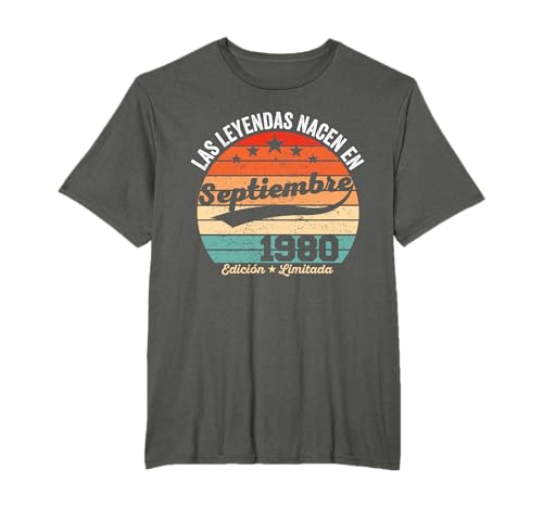45 años Cumpleaños Las Leyendas nacen en Septiembre de 1980 Camiseta