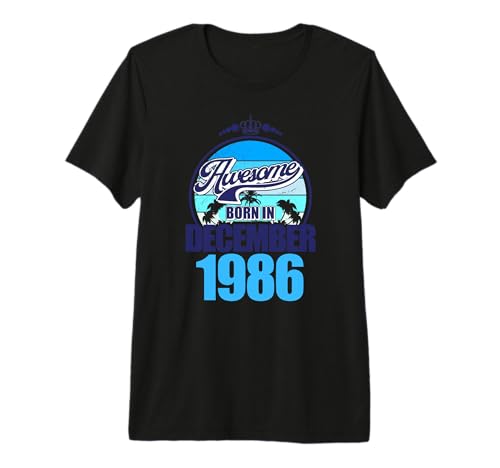 Ideal Desde diciembre de 1986, 40 cumpleaños, 40 años Camiseta Premium