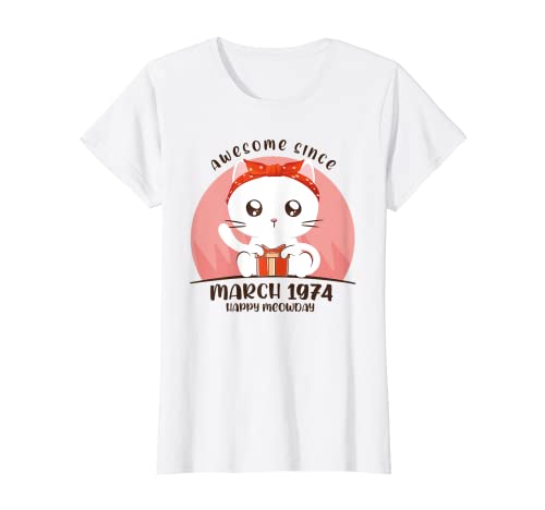 49 años Cumpleaños - Marzo de 1974 Anime japonés Camiseta